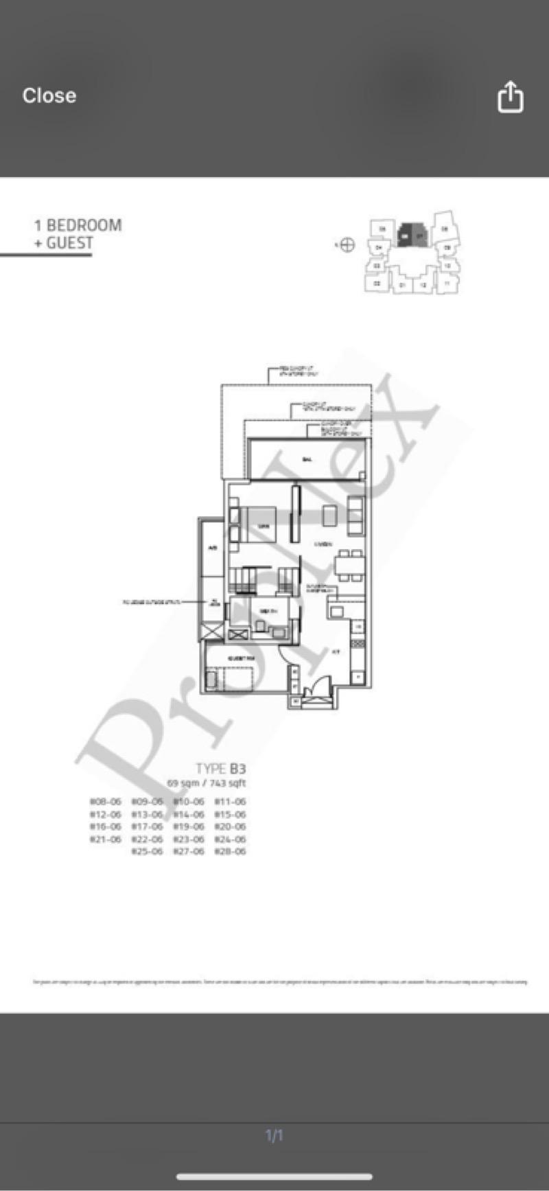 Cairnhill Nine Condominium For Rent, $6,900, 2 Bed 1 Bath 743 sqft $9.29 psf