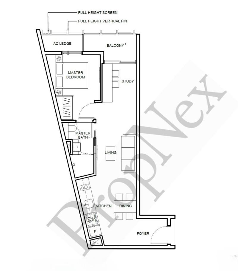 Apartment for Rent, 1953 Apartment For Rent, $3,600, 1 Bed 1 Bath 614 sqft $5.86 psf, SGD 3,600 | Freehold