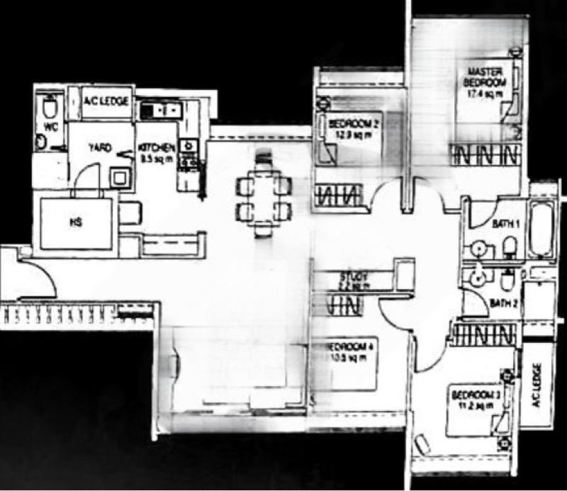 Condominium for Rent, The Esparis Condominium For Rent, $5,000, 4 Bed 3 Bath 1,831 sqft $2.73 psf, SGD 5,000 | 99-year Leasehold