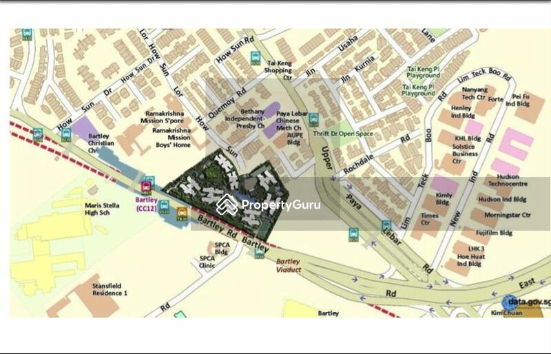 Condominium for Rent, Bartley Residences, SGD 1,486 | 99-year lease
