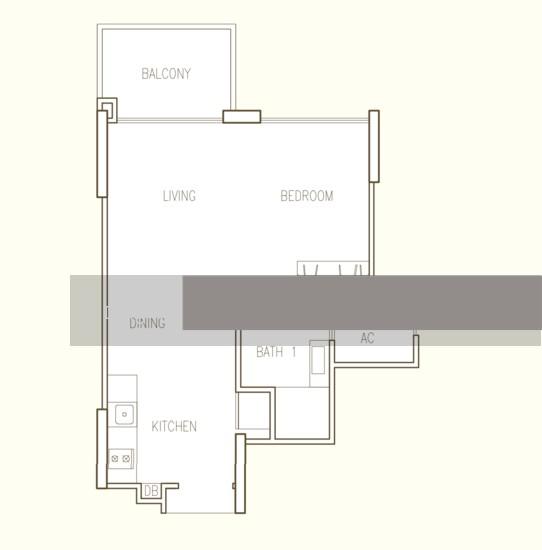 Hillion Residences Apartment For Rent, $2,900, 1 Bed 1 Bath 474 sqft $6.12 psf