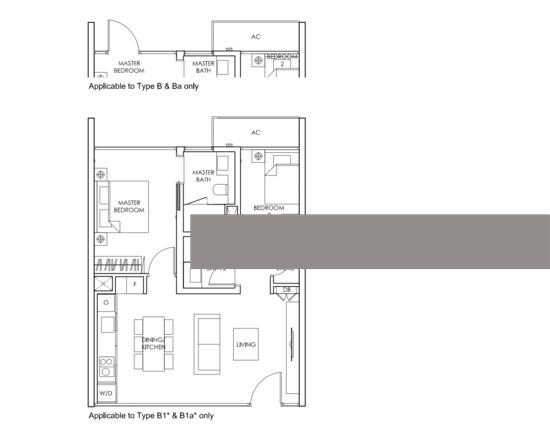 Sloane Residences Condominium For Rent, $6,550, 2 Bed 2 Bath 743 sqft $8.82 psf