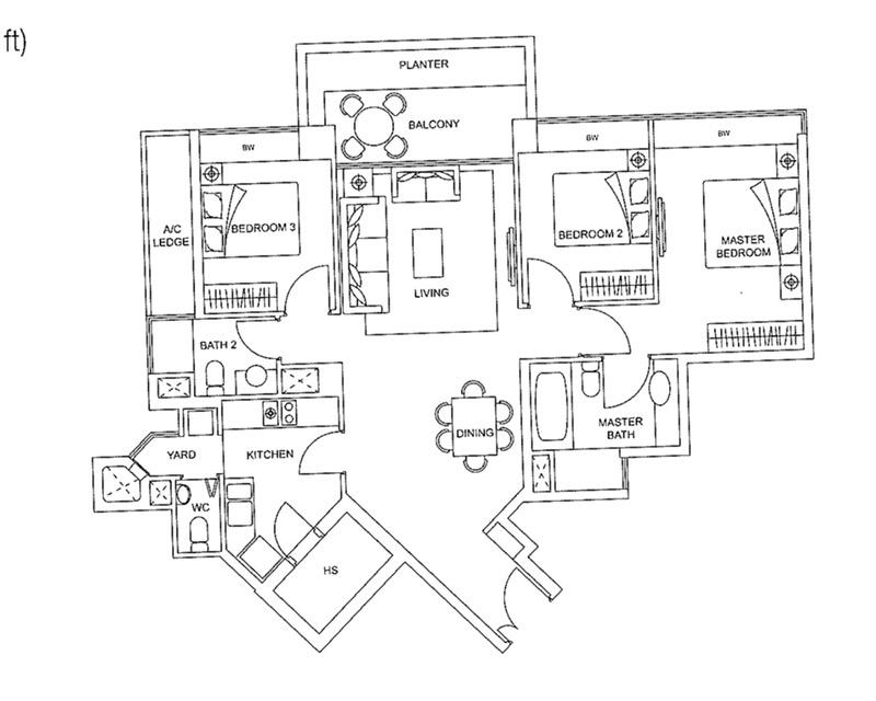 Condominium for Rent: D05, 126793