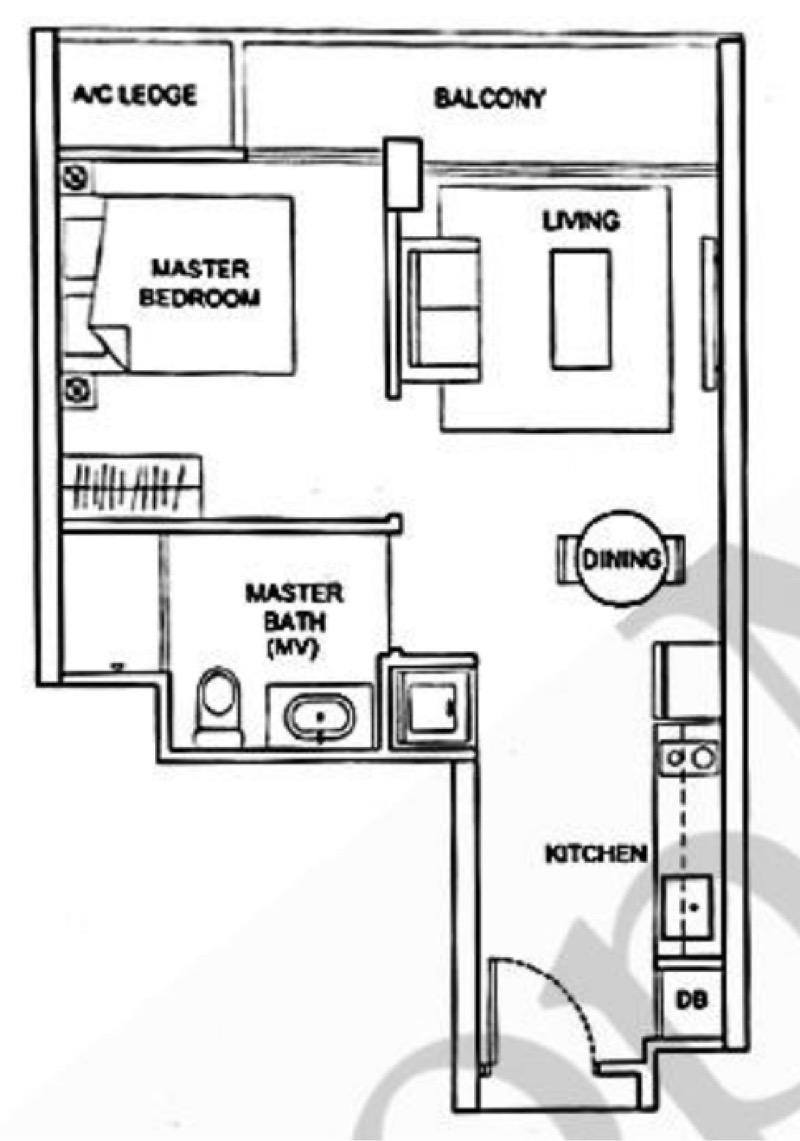 Condominium for Rent: D18, 520000