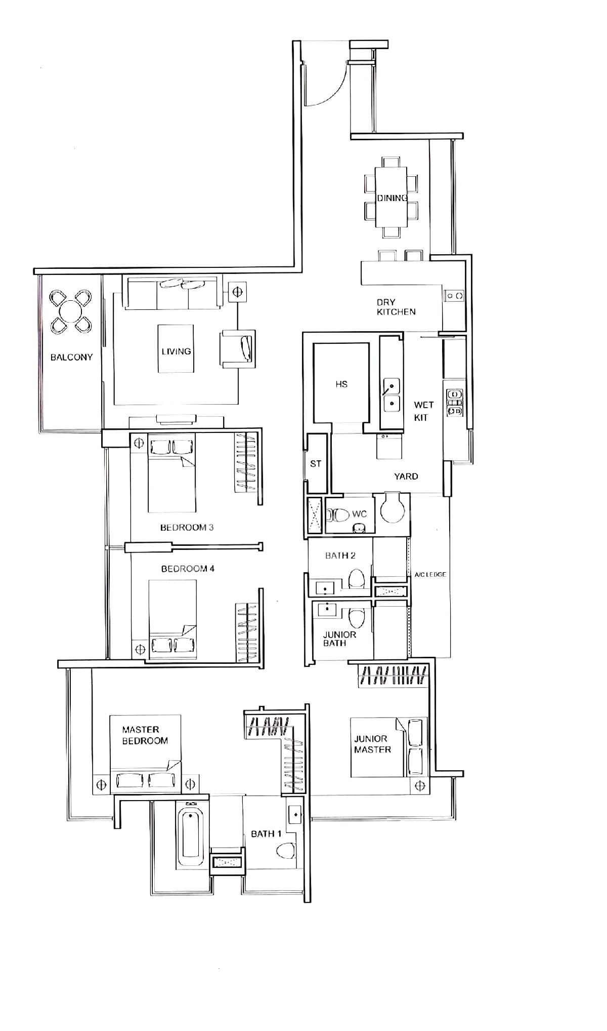 Condominium for Rent: D15, 439972