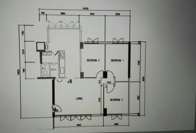 Holland Avenue HDB Apartment For Rent, $3,900, 3 Bed 2 Bath 947 sqft $4.12 psf