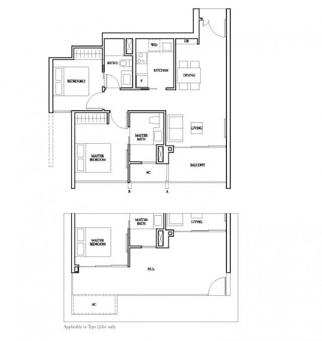 Bartley Ridge Condominium For Rent, $4,288, 2 Bed 2 Bath 883 sqft $4.86 psf