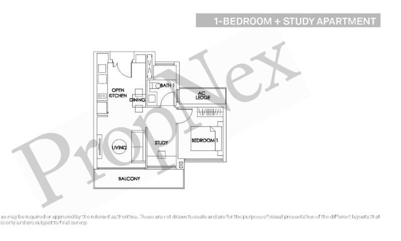 Bedok Residences Condominium For Rent, $3,600, 1 Bed 1 Bath 592 sqft $6.08 psf