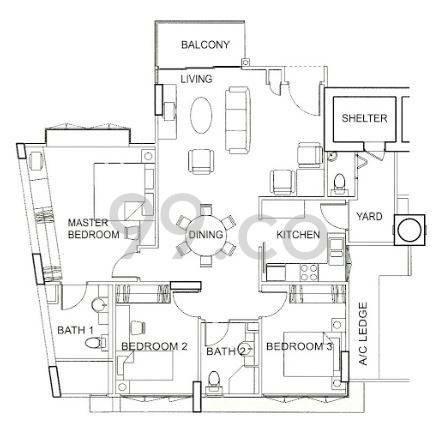 Condominium for Rent: Geylang, D14, 388199