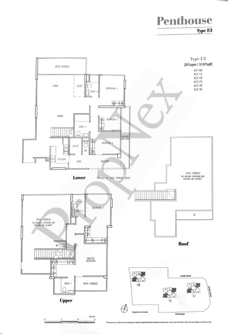 Hillion Residences Condominium For Rent, $9,500, 5 Bed 5 Bath 3,197 sqft $2.97 psf