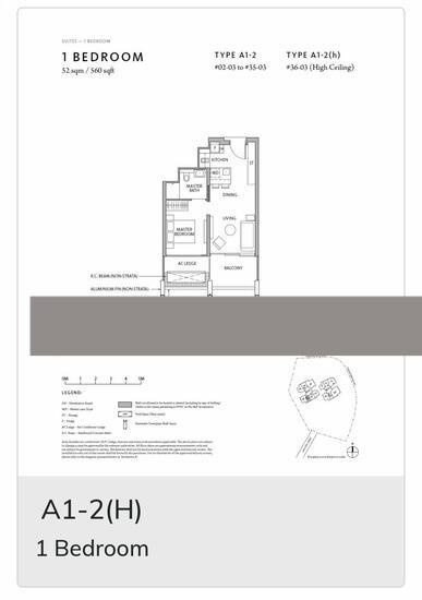 Riviere Condominium For Rent, $4,700, 1 Bed 1 Bath 560 sqft $8.39 psf