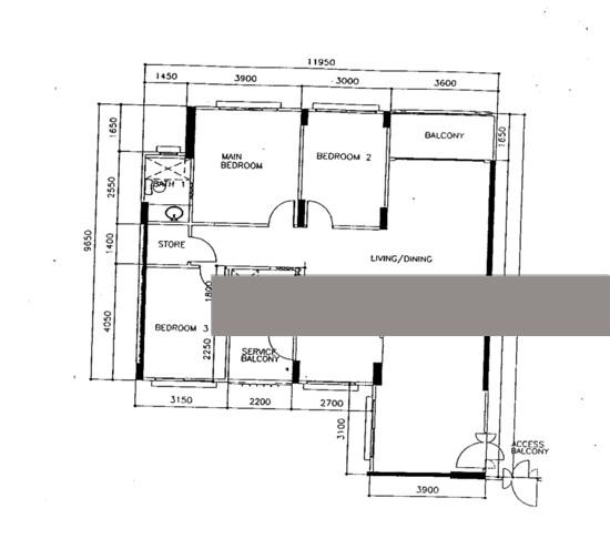 296E Choa Chu Kang Avenue 2 HDB Apartment Room Rental, $650, 1 Bed 136 sqft $4.78 psf
