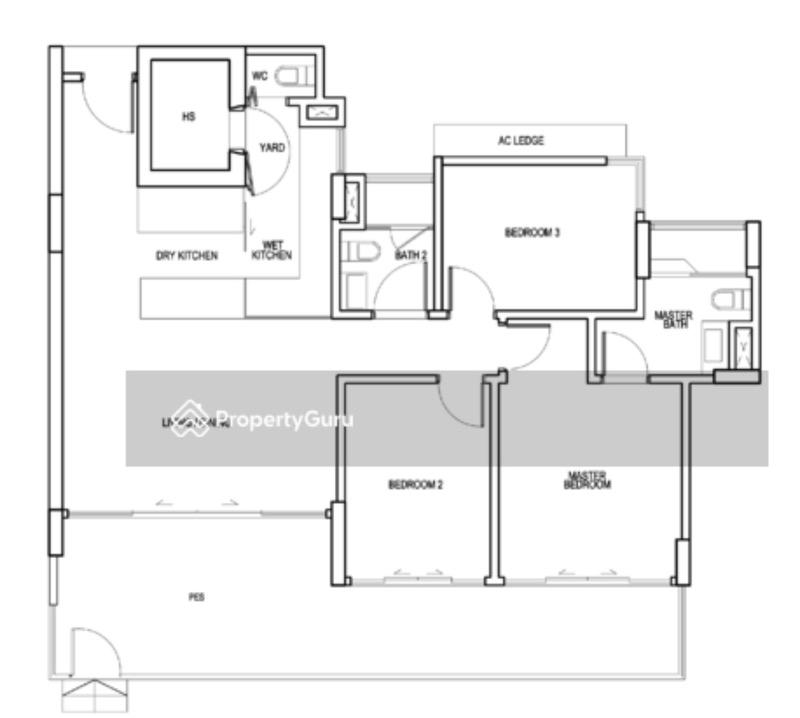 EUHABITAT Condominium For Rent, $5,300, 3 Bed 3 Bath 1,367 sqft $3.88 psf
