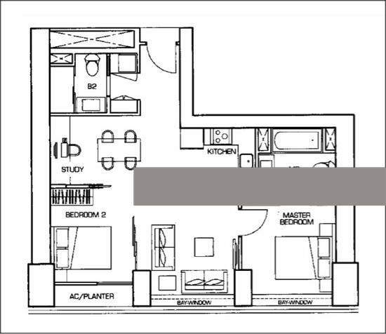 Apartment for Rent: Marina, D01, 018985