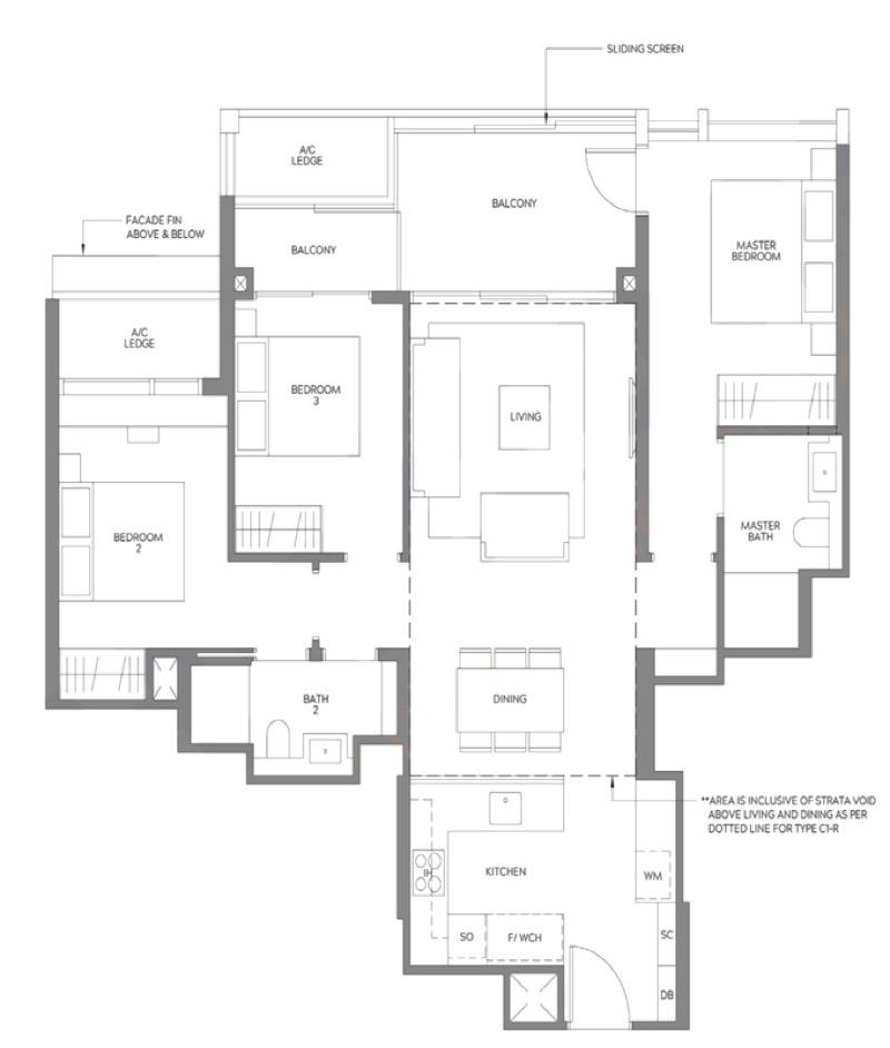 Meyer Mansion Condominium For Rent, $7,500, 3 Bed 2 Bath 1,109 sqft $6.76 psf