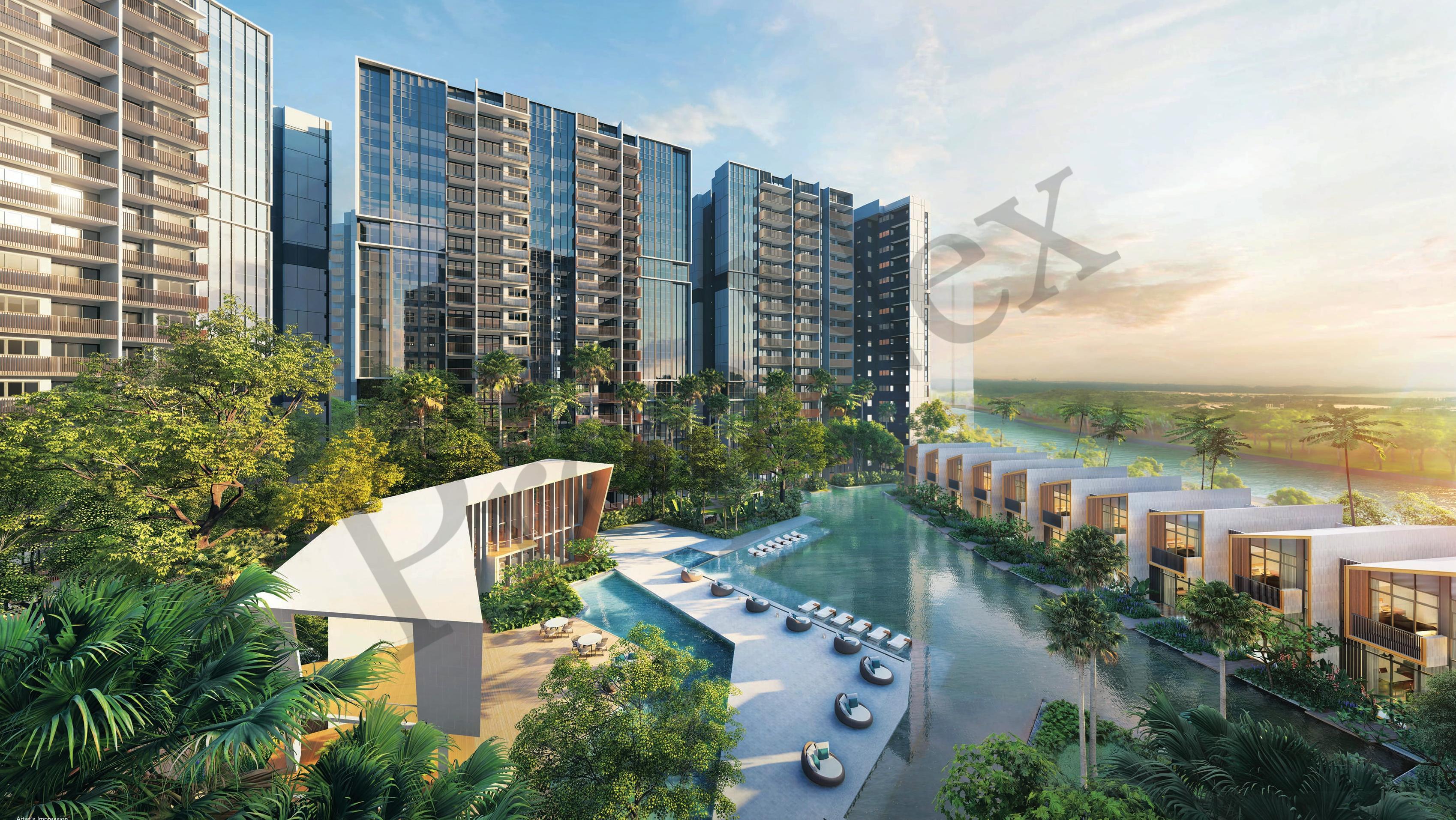 Riverfront Residences Condominium For Rent, $2,888, 1 Bed 1 Bath 463 sqft $6.24 psf Condominium | D19  | Prop-GPT the AI-Powered Property Guru