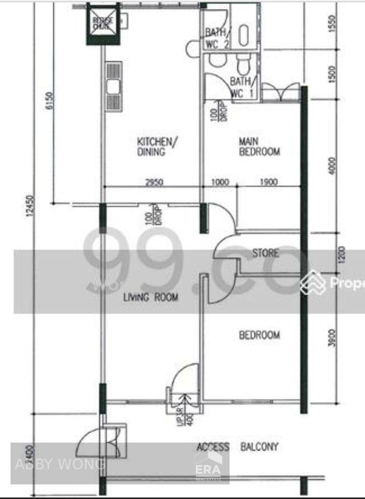 Hdb 3 Room Flat for Rent