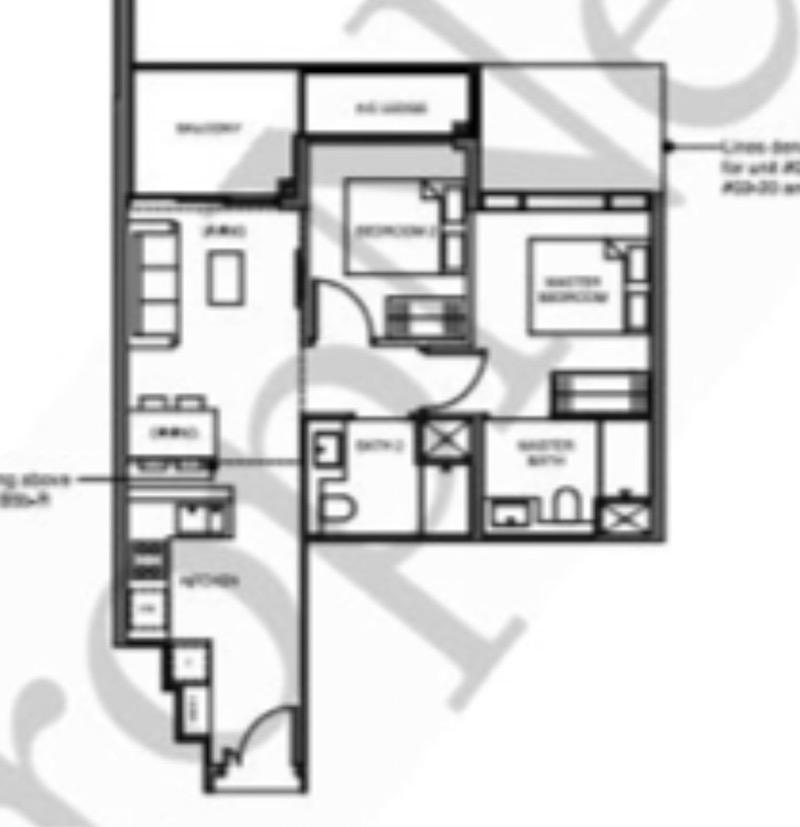 Leedon Green Condominium For Rent, $4,500, 2 Bed 2 Bath 710 sqft $6.34 psf