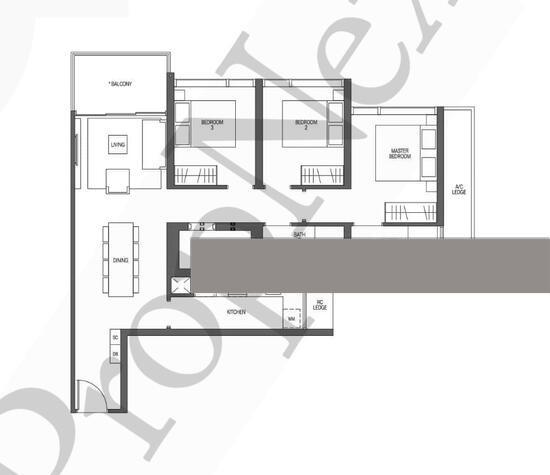Midtown Modern Condominium For Rent, $7,500, 3 Bed 2 Bath 1,066 sqft $7.04 psf