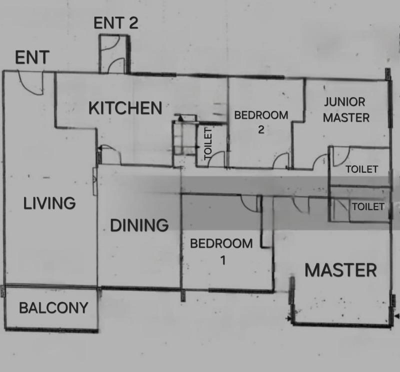 Windy Heights Condominium For Rent, $6,800, 4 Bed 3 Bath 2,476 sqft $2.75 psf