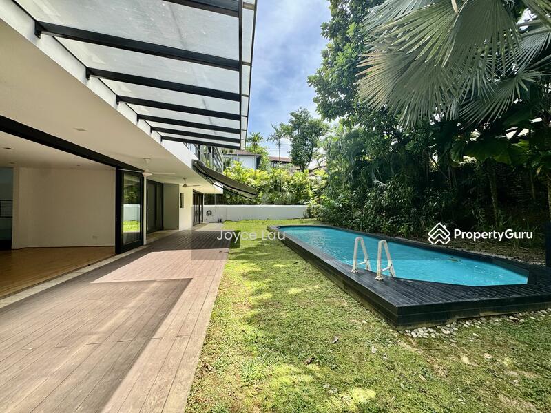 Raffles Park GCBA 2 Storey Contemporary Hilltop Bungalow, Poolview! Immediate