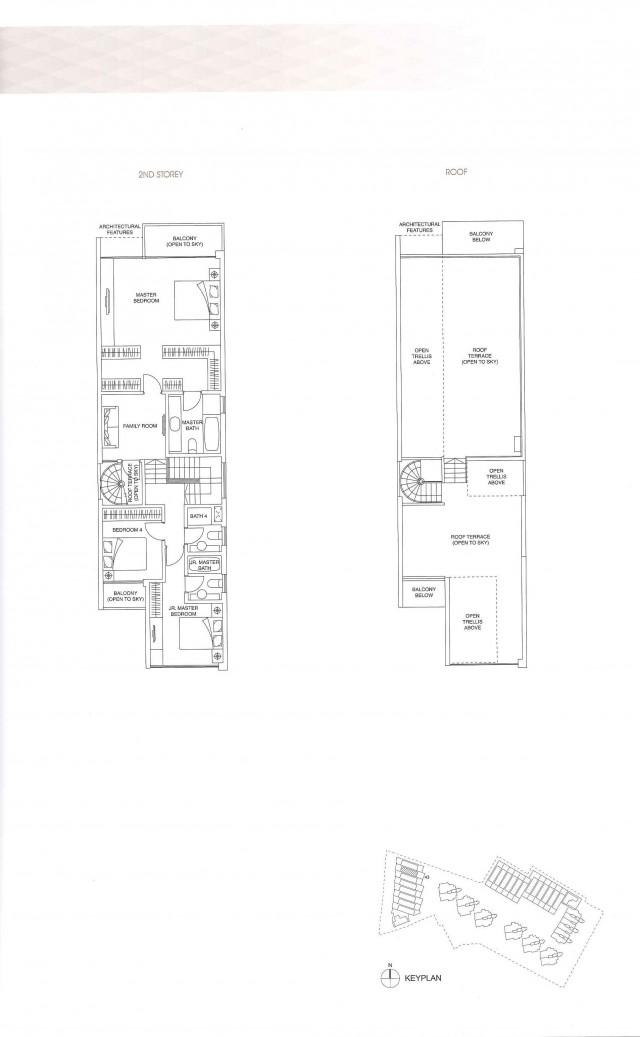 Thomson Grand Terraced House For Rent, $14,000, 4 Bed 5 Bath 5,317 sqft $2.63 psf