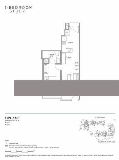 Verdale Condominium For Rent, $3,000, 1 Bed 1 Bath 570 sqft $5.26 psf