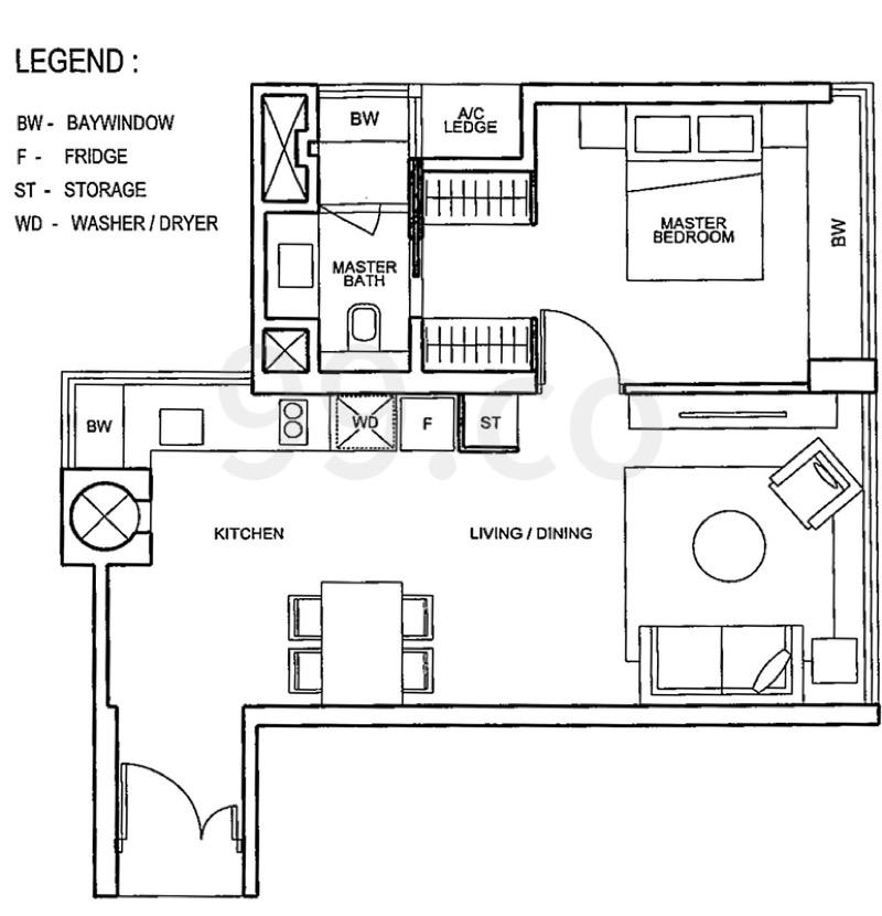 Apartment for Rent: Anson, D02, 079119