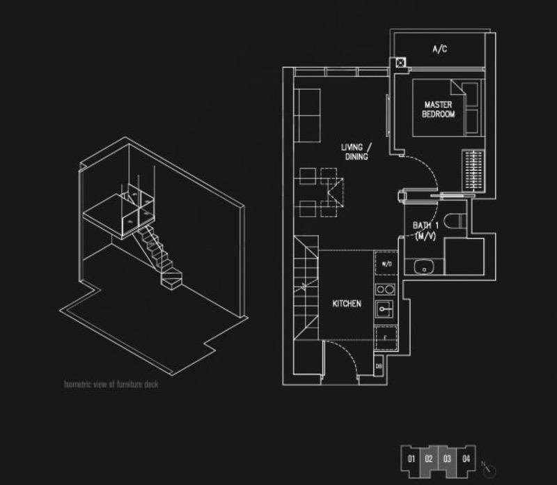 120 Grange Condominium For Rent, $4,200, 1 Bed 1 Bath 420 sqft $10.00 psf