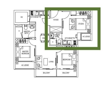 Kensington Square Apartment For Rent, $2,2501 Bath 250 sqft $9.00 psf