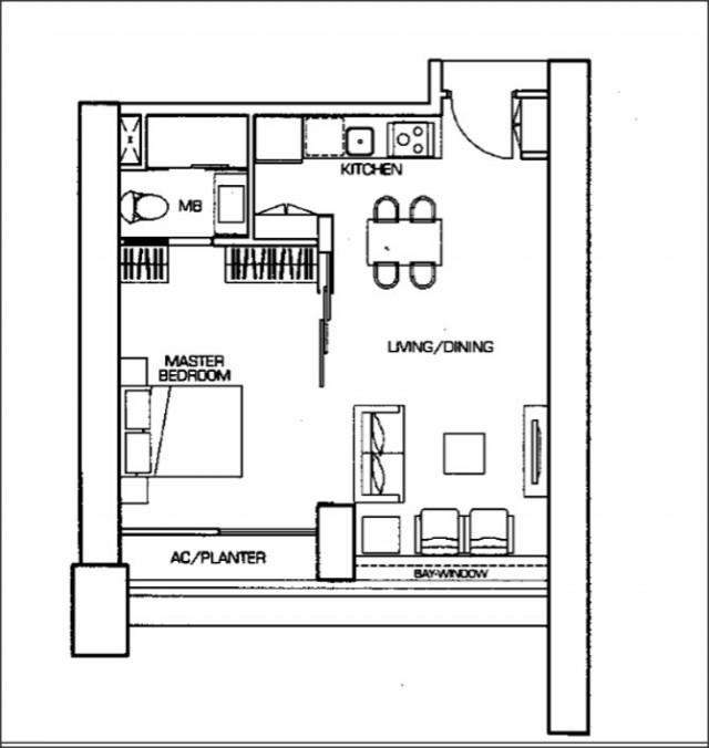 Condominium for Rent: Marina, D01, 018988