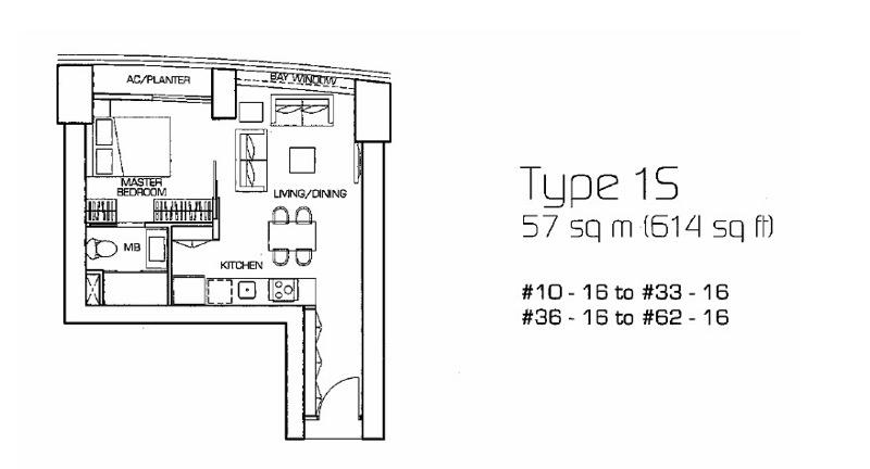 Condominium for Rent: Marina, D01, 018985