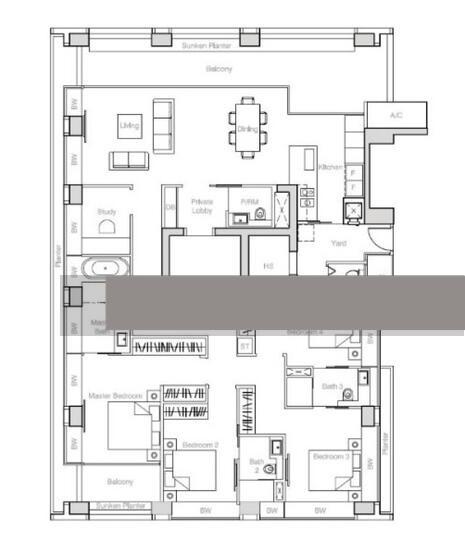 Nouvel 18 Condominium For Rent, $17,000, 4 Bed 5 Bath 2,476 sqft $6.87 psf