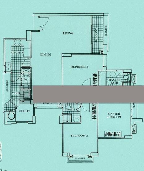 Aquarius By The Park Condominium For Rent, $4,900, 3 Bed 3 Bath 1,207 sqft $4.06 psf