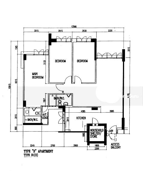 309A Anchorvale Road, Anchorvale Vista HDB Apartment For Rent, $3,600, 3 Bed 2 Bath 1,184 sqft $3.04 psf