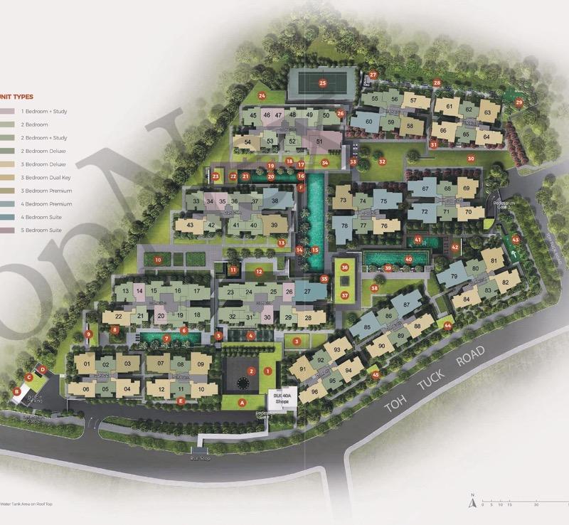 FORETT@BUKIT TIMAH Apartment For Rent, $4,500, 2 Bed 2 Bath 721 sqft $6.24 psf