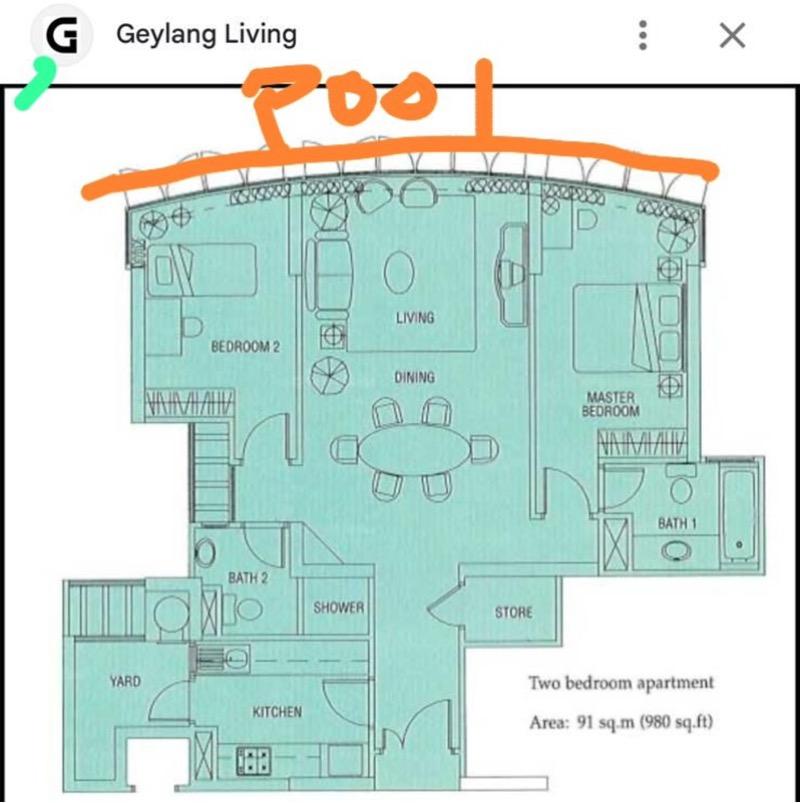 Simsville Condominium For Rent, $4,300, 3 Bed 1 Bath 986 sqft $4.36 psf