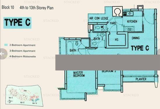 Tanamera Crest Condominium For Rent, $3,499, 2 Bed 3 Bath 861 sqft $4.06 psf