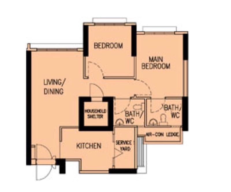 92B Telok Blangah Street 31 HDB Apartment For Rent, $3,800, 2 Bed 2 Bath 731 sqft $5.20 psf