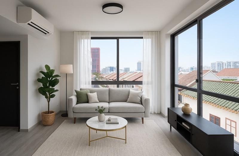 Prop-GPT: Apartment: D14 Geylang Brand new!  MINS WALK TO AJUNIED MRT