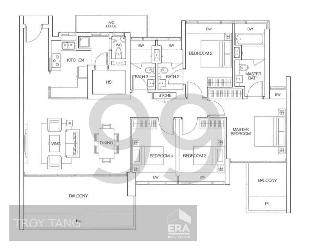 Condominium for Rent: Dakota Crescent, D14, 399937