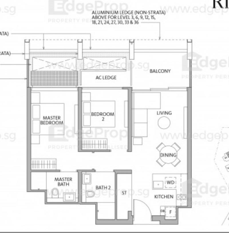 Riviere Condominium For Rent, $6,999, 2 Bed 2 Bath 818 sqft $8.56 psf