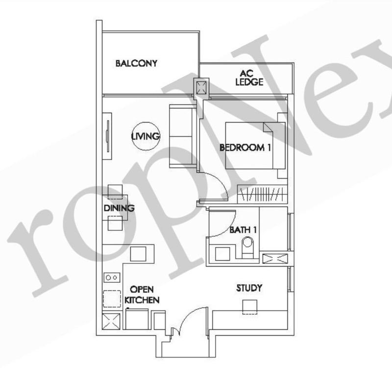 Bedok Residences Condominium For Rent, $3,999, 1 Bed 1 Bath 603 sqft $6.63 psf
