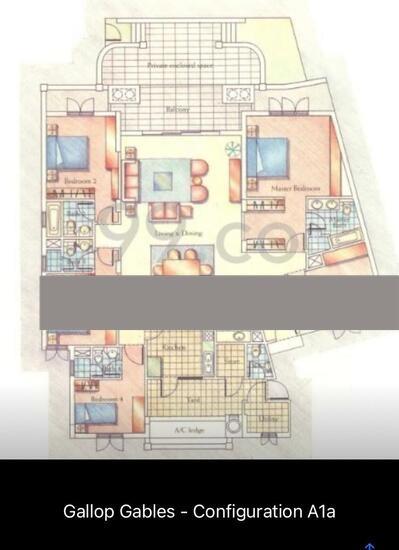 Gallop Gables Condominium For Rent, $13,500, 5 Bed 4 Bath 3,125 sqft $4.32 psf