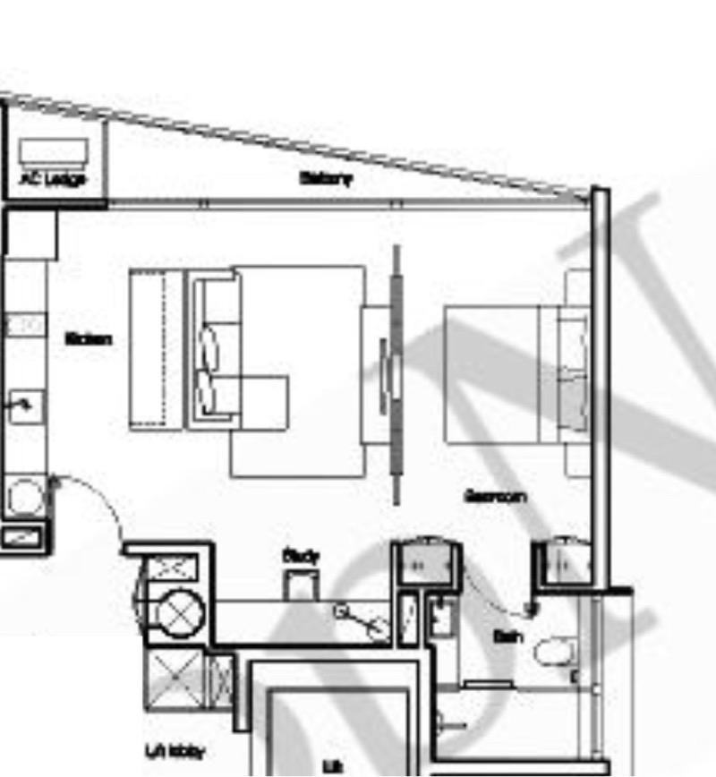The Sanctuary @ Geylang Apartment For Rent, $3,000, 1 Bed 1 Bath 560 sqft $5.36 psf