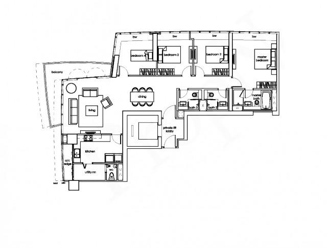 Condominium for Rent: Cecil, D01, 068803
