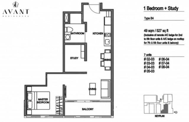 Avant Residences Apartment For Rent, $3,500, 1 Bed 1 Bath 506 sqft $6.92 psf