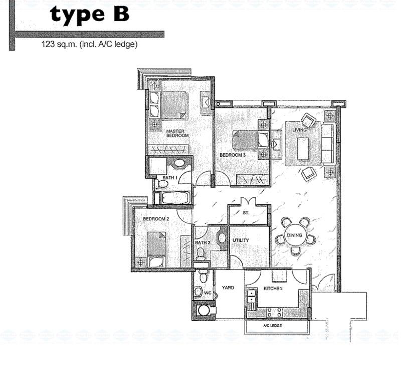 Carissa Park Condo Condominium Room Rental, $850, 1 Bed 1 Bath 120 sqft $7.08 psf