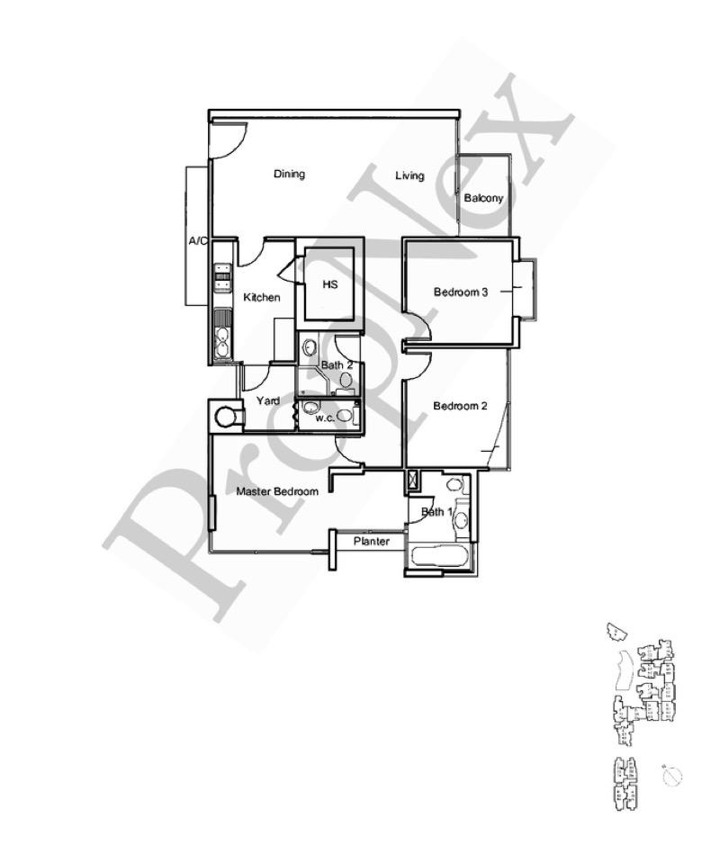 Sunville Apartment For Rent, $5,000, 3 Bed 3 Bath 1,173 sqft $4.26 psf