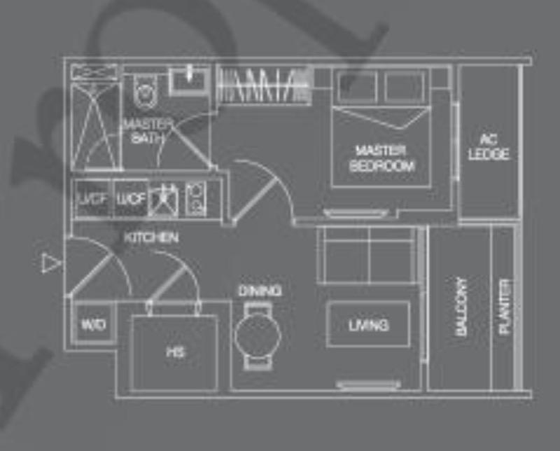 16 @ Amber Apartment For Rent, $3,199, 1 Bed 1 Bath 420 sqft $7.62 psf